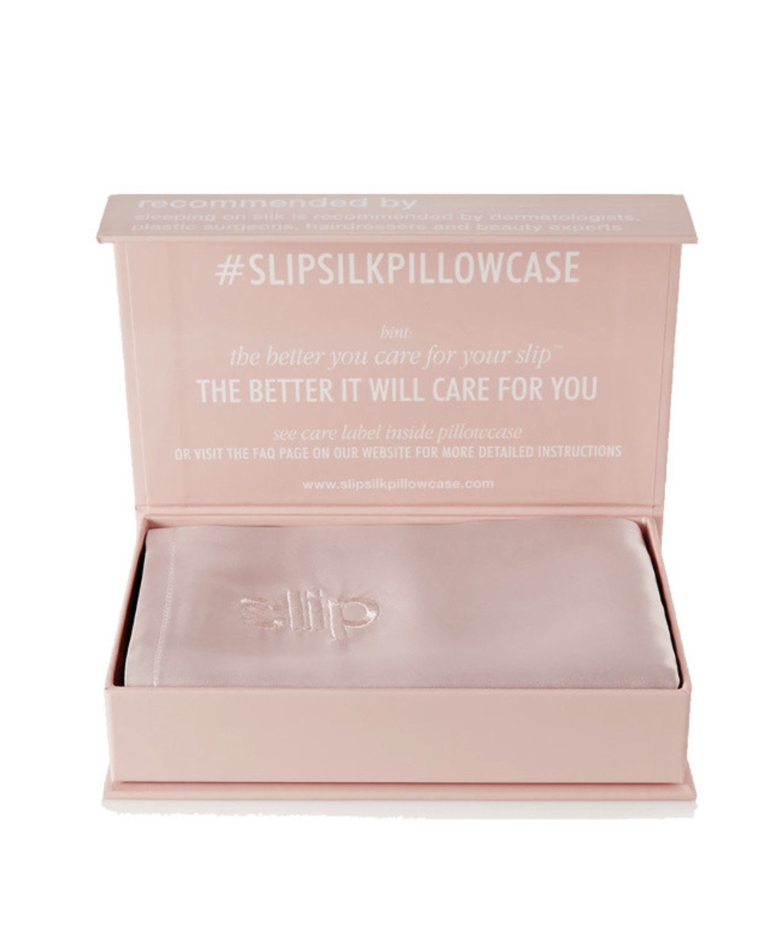 3-Hues Slip: Embroidered Silk Queen Pillowcase